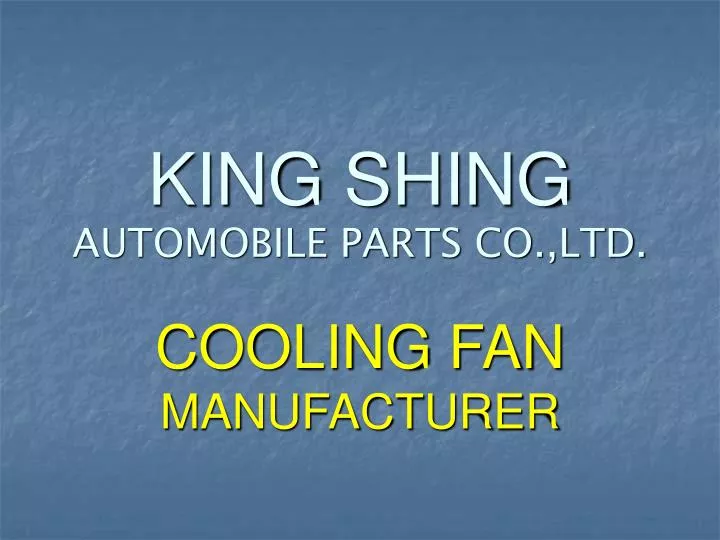 king shing automobile parts co ltd
