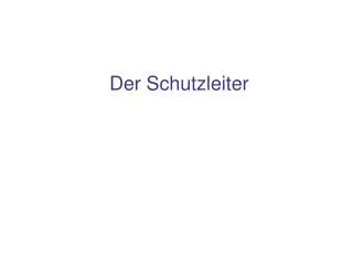 der schutzleiter