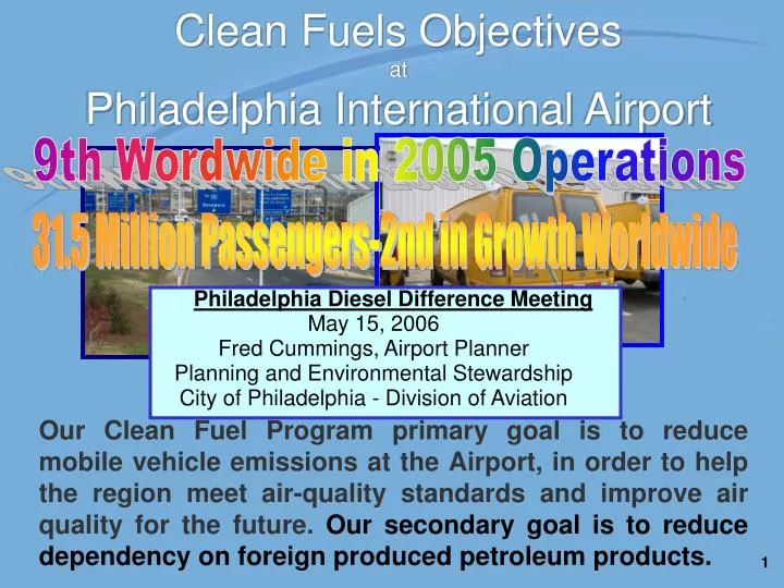 clean fuels objectives at philadelphia international airport