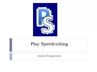 play speedcubing
