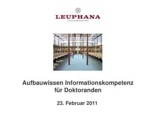 aufbauwissen informationskompetenz f r doktoranden