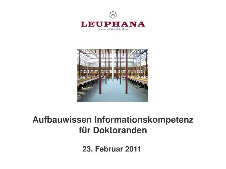 aufbauwissen informationskompetenz f r doktoranden