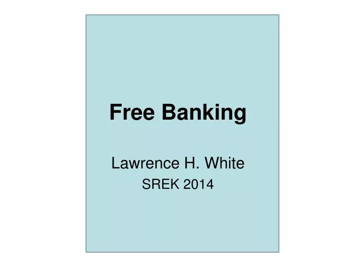free banking