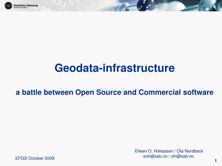 geodata infrastructure a battle between open source and commercial software
