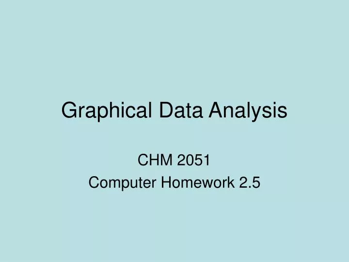 graphical data analysis