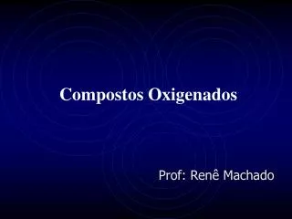 compostos oxigenados