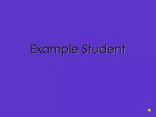 Example Student