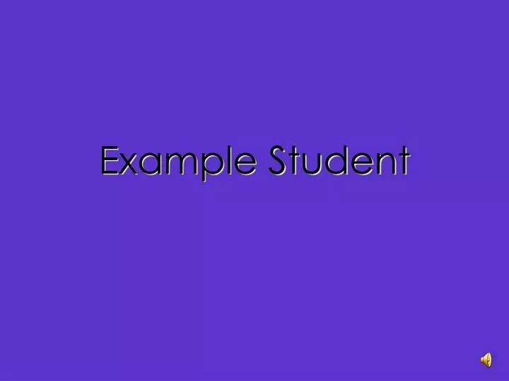example student