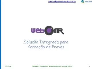 solu o integrada para corre o de provas