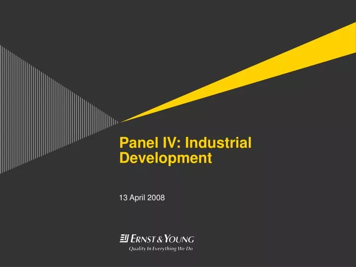 panel iv industrial development