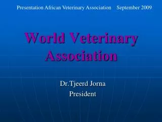 World Veterinary Association