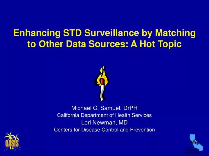 enhancing std surveillance by matching to other data sources a hot topic