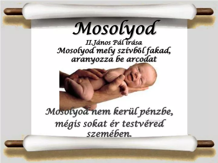 mosolyod ii j nos p l r sa mosolyod mely sz vb l fakad aranyozza be arcodat