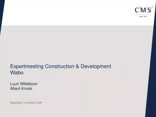 expertmeeting construction development wabo