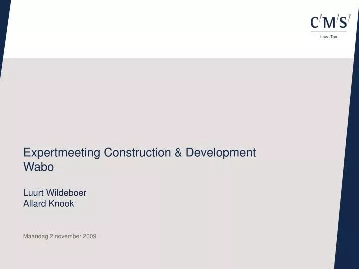 expertmeeting construction development wabo