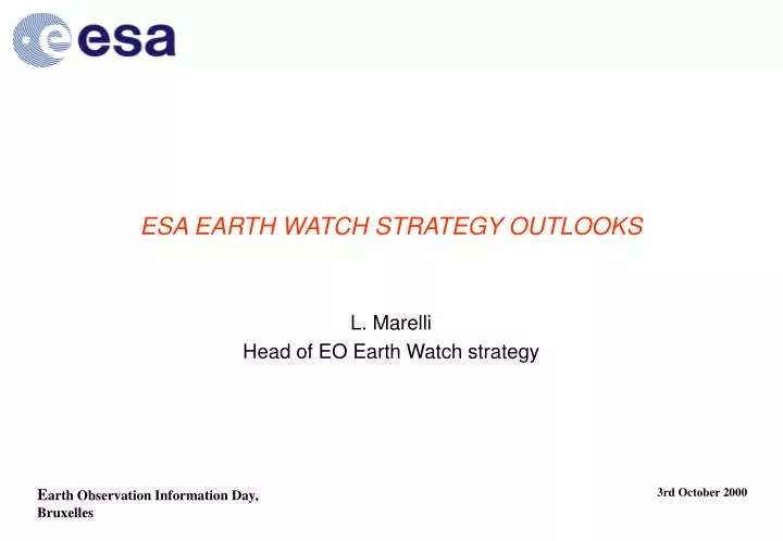 esa earth watch strategy outlooks