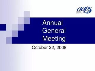 Annual General Meeting