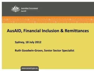 AusAID, Financial Inclusion &amp; Remittances