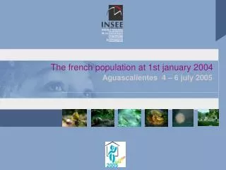 The french population at 1st january 2004