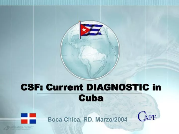 csf current diagnostic in cuba