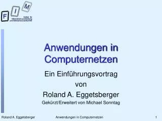 anwendungen in computernetzen