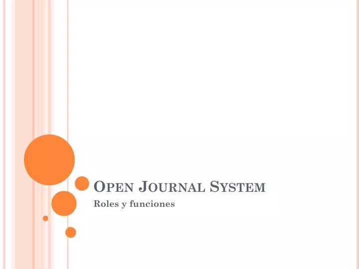 open journal system