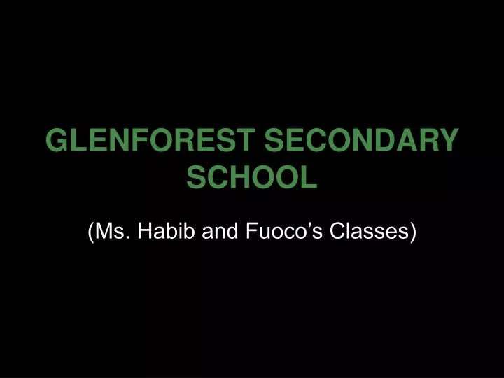 glenforest secondary school