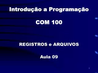 introdu o a programa o com 100
