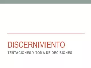 discernimiento