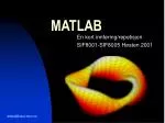 MATLAB - slide 1