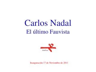 carlos nadal el ltimo fauvista