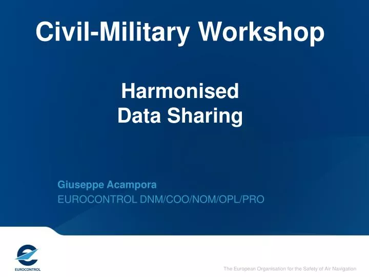 civil military workshop harmonised data sharing