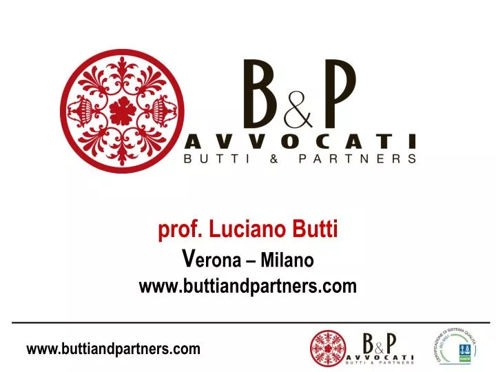 prof luciano butti v erona milano www buttiandpartners com