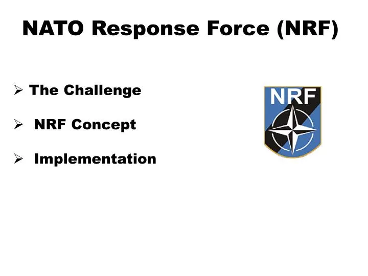 nato response force nrf