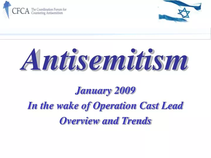 january 2009 in the wake of operation cast lead overview and trends