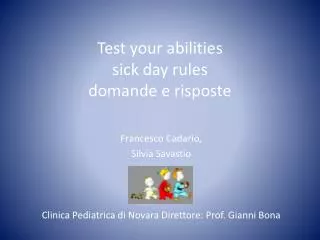 test your abilities sick day rules domande e risposte
