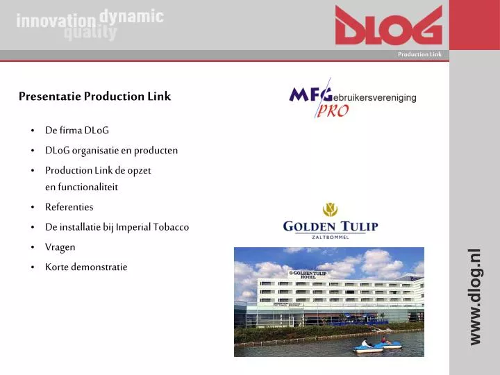presentatie production link