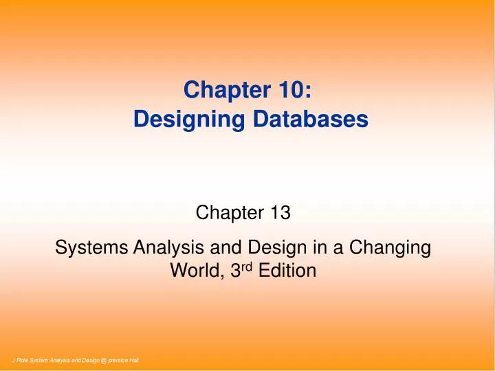chapter 10 designing databases