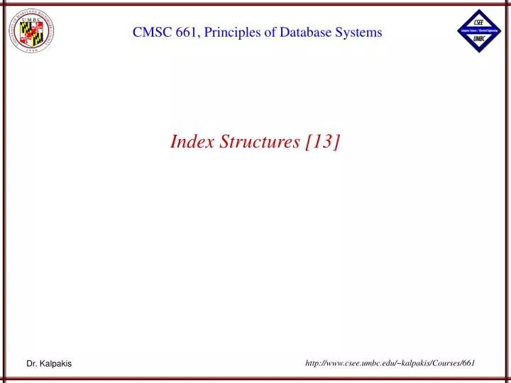 index structures 13