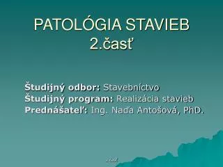 patol gia stavieb 2 as