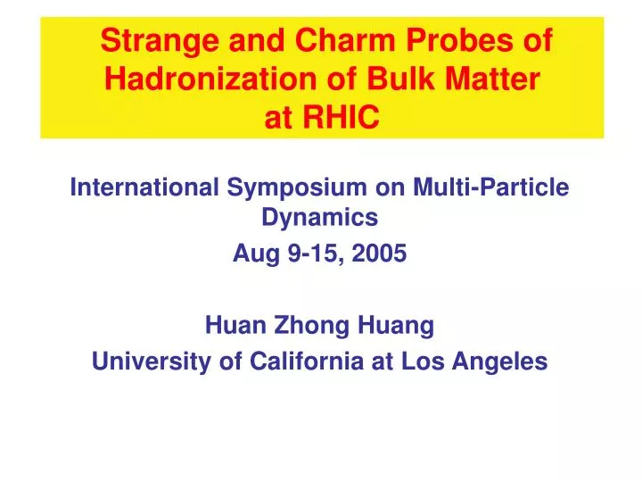 strange and charm probes of hadronization of bulk matter at rhic
