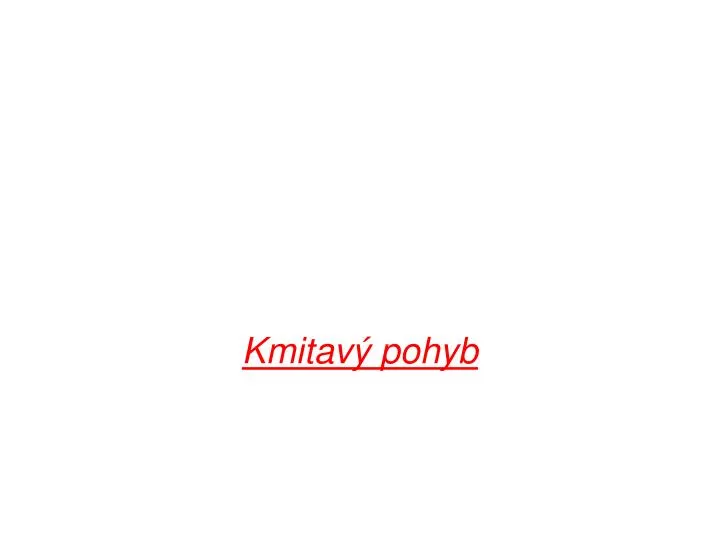 kmitav pohyb