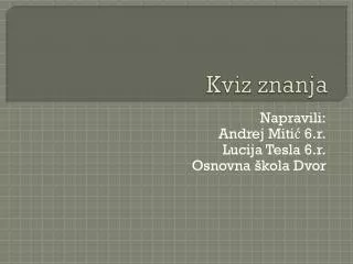 kviz znanja