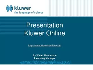 Kluwer Online kluweronline