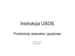 Instrukcja USOS - slide 1