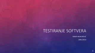 testiranje softvera