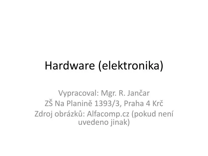 hardware elektronika
