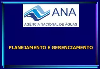 planejamento e gerenciamento