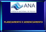 PLANEJAMENTO E GERENCIAMENTO - slide 1