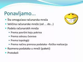 ponavljamo
